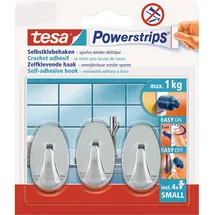 Tesa Garderobenhaken Small Oval Chrom