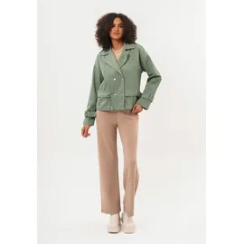 Freshlions Trenchcoat FRESHLIONS "Helena", Damen, Gr. XL, braun (khaki), 100% Baumwolle, unifarben, normal, Mäntel, mit stylischem Reverskragen