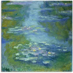 Artland Wandbild »Seerosen. 1907«, Blumen, (1 St.), als Leinwandbild, Poster in verschied. Größen Artland Farbe Bild(er): blau