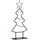 vidaXL Metall Weihnachtsbaum mit Ständer Schwarz 60 cm