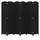 Costway Paravent, Raumteiler 240x170cm, mit handgewebter Textur, klappbar schwarz