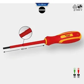 BRILLIANT TOOLS Schraubendreher Schlitz 4,0 x 100 mm