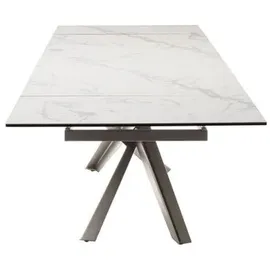 MCA Furniture Tesero 200 x 76 x 95 cm creme marmoriert