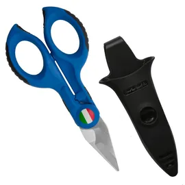 Intercable Schere und Kabelschneider für Elektriker mit Safetybox, limitierte Auflage, Blau
