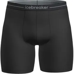 Icebreaker Boxershort Anatomica Long 150 (Merinowolle, längerer Schnitt) Unterwäsche schwarz Herren