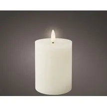 Lumineo LED Wachskerze 11,2 cm weiß