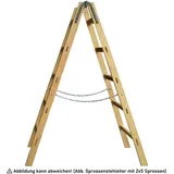 Theimer Holz Sprossenstehleiter 2 x 17 Sprossen