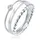 Elli Ring Damen Set Solitär Basic Gedreht mit Kristall in 925 Sterling Silber
