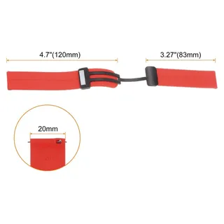 Uhrenarmband 20mm Magnetisches Silikon Uhrenarmb?nder, Schnellverschluss Uhrband Gummi Wasserdichtes mit Schwarzem Metall-Faltschlie?e Uhren Armban...