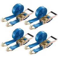 Arebos Spanngurte zweiteilig mit Haken 8 m