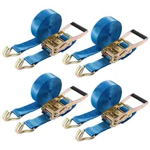 Arebos Spanngurte zweiteilig mit Haken 8 m