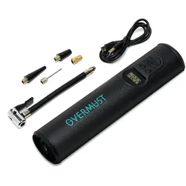 overmust Tragbarer Verdichter für das Auto - 150 PSI Elektrische Druckluftpumpe und automatische Abschaltung - LED-Licht - Ideal zum Aufpumpen von Reifen von Autos, Motorrädern und Fahrrädern, Bällen