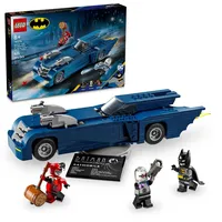LEGO DC Batman Batman mit dem Batmobil gegen Harley Quinn & Mr. Freeze Bauset, Batmobil Spielzeug aus der animierten TV-Serie für Kinder, Batman-Auto-Geschenk für Jungen und Mädchen ab 8 Jahren, 76274