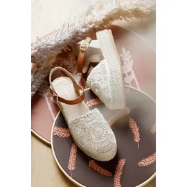 aniston shoes Plateau-Sandaletten Damen Beige/Braun 39