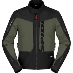 Spidi Terran, Textiljacke - Schwarz/Oliv - 4XL