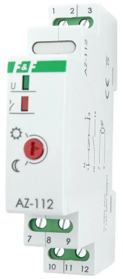 Dämmerungsschalter m.hermet Sonde Ø10 Dämmerungsautomat F&F AZ-112 PLUS 1108