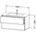 Duravit L-Cube Waschtischunterbau wandhängend 2 Auszüge, LC624204949,
