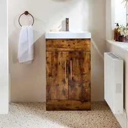 Waschtischunterschrank mit Waschbecken 500mm (Farbe wählbare) - Farbe und Design der Griffe wählbar – Cluo