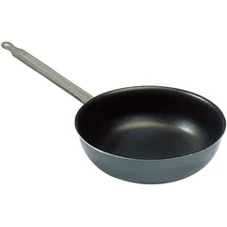 Matfer Chef Plus antihaftbeschichtete, geschweifte Schmorpfanne, 24 cm (909024)