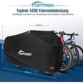 luxuskollektion Fahrradabdeckung wasserdicht 420D Oxford-Gewebe Regenschutz für jedes