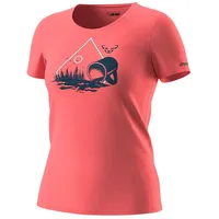 Dynafit Artist Series Cotton Kurzarm-t-shirt - Hot Coral -