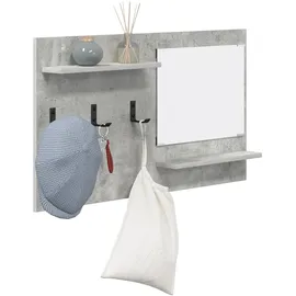 vidaXL Garderobenständer Betongrau 90 x 10 x 50 cm