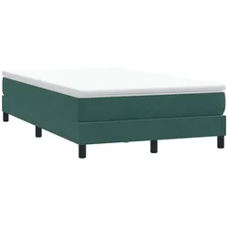 Boxspringbett ohne Matratze Dunkelgrün 120x210 cm Samt