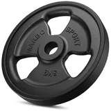 Gummierte Hantelscheibe aus Gusseisen 5 kg mit ø31 mm Bohrung MW-O5G-kier - Marbo Sport