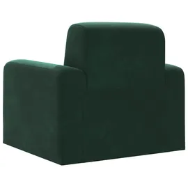 vidaXL Relaxsessel Dunkelgrün Samt 47,5 x 69 x 69 cm Grün mit Rollen