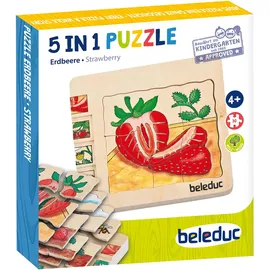 Beleduc 17040 - Lagen - Puzzle Erdbeere