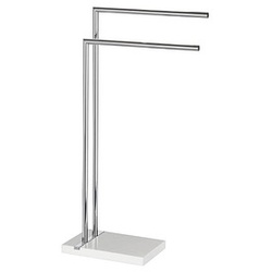 WENKO Handtuchständer Noble White silber