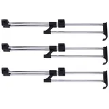 BAYLI Kleiderstange Set aus 3 x Kleiderbügelhalter ausziehbar 30-52 cm, ausziehbare Kleide
