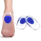 Fersensporn Einlagen,1 Paar Fersen Geleinlagen,Soft Gel Einlegesohlen Damen und Herren, Fersenkissen Orthopädisch für Die Ferse und Achillessehne (Blau)