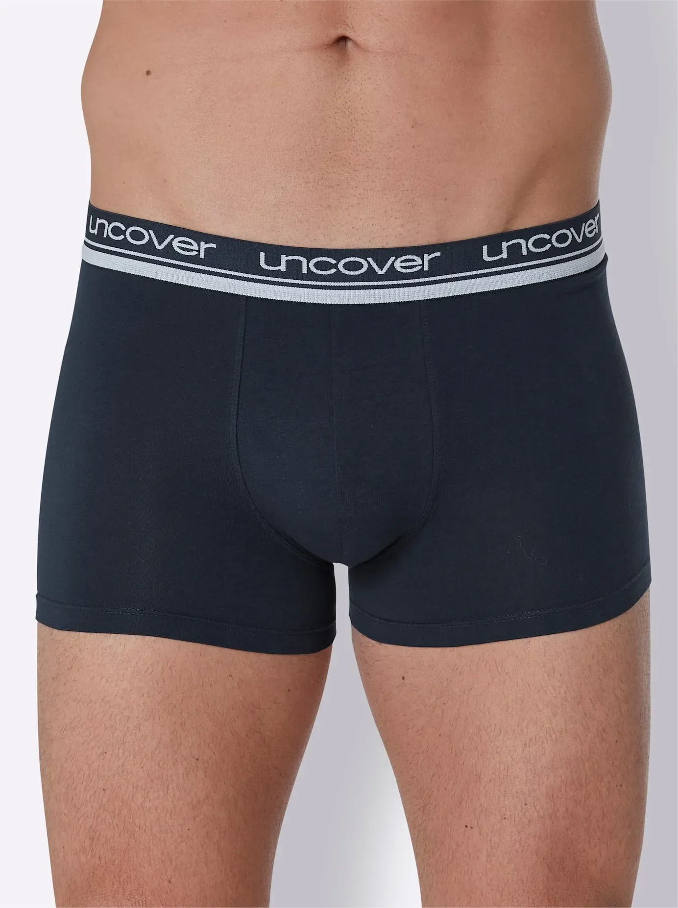 Panty SCHIESSER, Herren, Gr. 9, 3 Stk., blau (nachtblau), 95% Baumwolle, 5% Elasthan, Unterhosen Panty