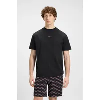 Hugo Split Logo 10270756 01 Kurzarm-pyjama-t-shirt - Black -