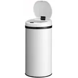 Juskys Automatik Mülleimer 40 l Weiß