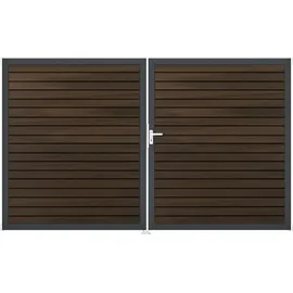 GROJA Doppeltor 300 x 180 cm Braun