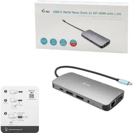 iTEC i-tec USB-C Metal Nano 3x Display Docking Station USB-C 3.0 [Stecker] (C31NANODOCKPROPD)