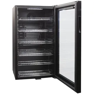 sommertal Weinkühlschrank, Schwarz, Metall, 76 cm, Essen & Trinken, Barausstattung