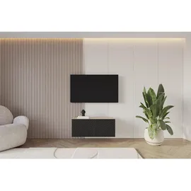 altdecor Zeno Lowboard 100 cm x 40 cm x 40 cm Schwarz Holz