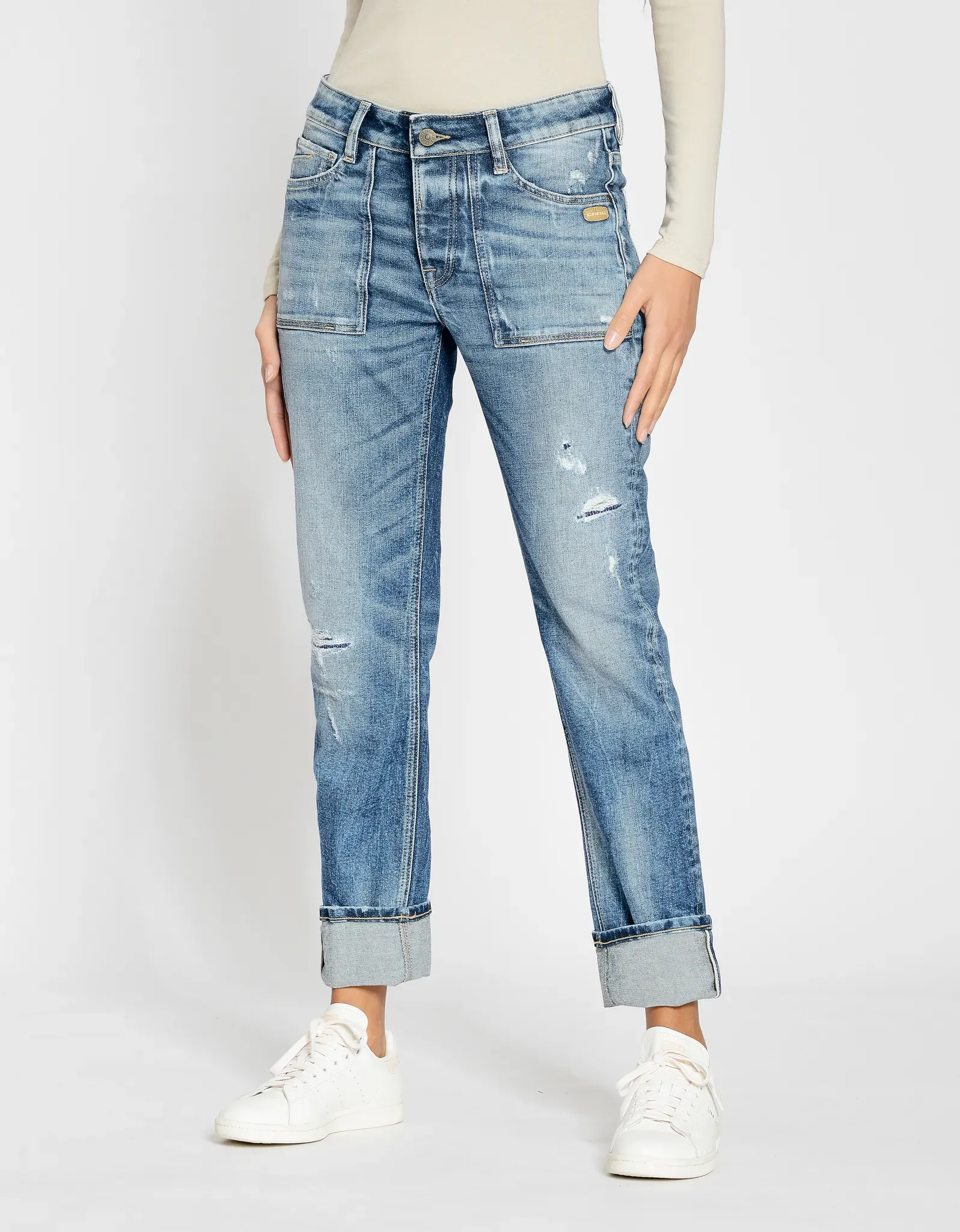GANG Boyfriend-Jeans »94NICA WORKER« GANG destroy denim 26