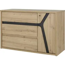 Gami Kombikommode, Ein Maximum an Stauraum in dieser Kommode: 3 Schubladen, 1 Tür. braun