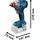 Bosch GDX 18V-285 inkl. 2 x 5,0 Ah + L-Boxx + 31-tlg. Bit-Set