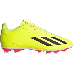 ADIDAS Kinder Fussball-Rasenschuhe X Crazyfast, TESOYE/CBLACK/FTWWHT, 36