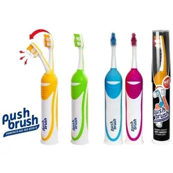 Push Brush Zahnbürste mit Zahnpasta