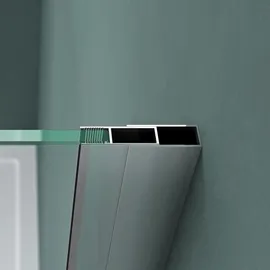 mai & mai Eck-Duschkabine mit Schiebetür rechts 130 x 70 cm transparent Sicherheitsglas D-17