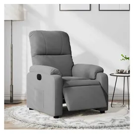 vidaXL Relaxsessel Elektrisch Mikrofasergewebe 89,5 x 103,5 x 0 cm Dunkelgrau mit Liegeposition