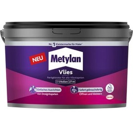 Metylan Vlies Fertigkleister, für Vliestapeten, Kleister zum einfachen Tapezieren, 1x5kg