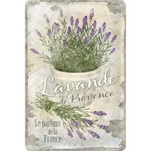 Nostalgic-Art Retro Blechschild, 20 x 30 cm, Lavande de Provence – Geschenk-Idee für Garten-Freunde, aus Metall, Vintage Design, Blechschilder Sprüche