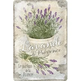 Nostalgic-Art Retro Blechschild, 20 x 30 cm, Lavande de Provence – Geschenk-Idee für Garten-Freunde, aus Metall, Vintage Design, Blechschilder Sprüche
